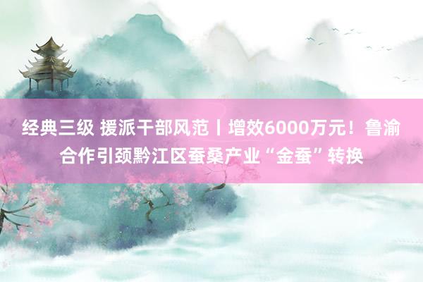 经典三级 援派干部风范丨增效6000万元！鲁渝合作引颈黔江区蚕桑产业“金蚕”转换