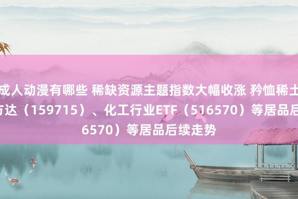 成人动漫有哪些 稀缺资源主题指数大幅收涨 矜恤稀土ETF易方达（159715）、化工行业ETF（516570）等居品后续走势