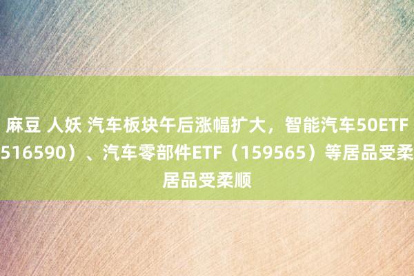 麻豆 人妖 汽车板块午后涨幅扩大，智能汽车50ETF（516590）、汽车零部件ETF（159565）等居品受柔顺