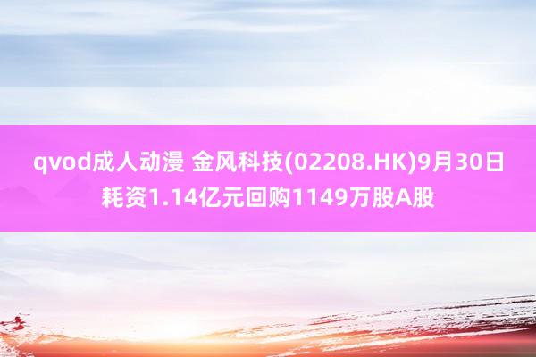 qvod成人动漫 金风科技(02208.HK)9月30日耗资1.14亿元回购1149万股A股