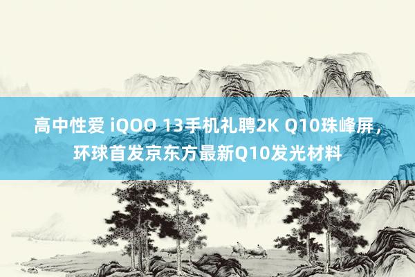 高中性爱 iQOO 13手机礼聘2K Q10珠峰屏，环球首发京东方最新Q10发光材料