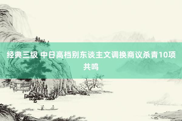 经典三级 中日高档别东谈主文调换商议杀青10项共鸣